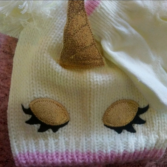 Other - Girls Glitter Eye UnicornGloves Set